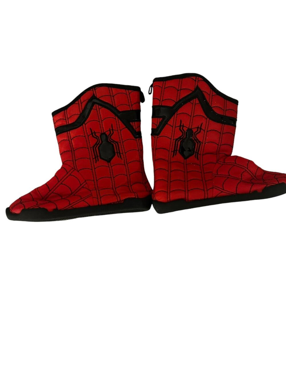disney store SpiderMan Boot Slippers size 13/1